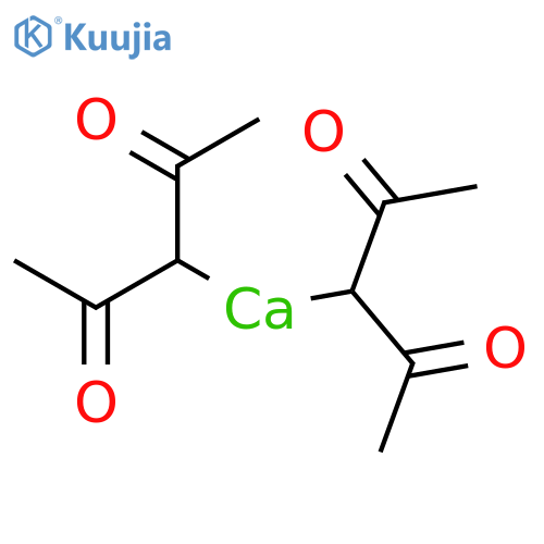 Calcium 2,4-pentanedionate dihydrate structure