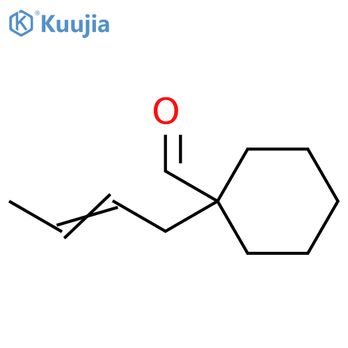 Cyclohexanecarboxaldehyde, 1-(2-buten-1-yl)- structure
