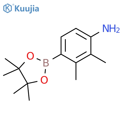Benzenamine, 2,3-dimethyl-4-(4,4,5,5-tetramethyl-1,3,2-dioxaborolan-2-yl)- structure