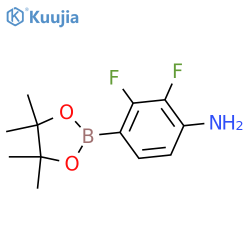 2,3-Difluoro-4-(4,4,5,5-tetramethyl-1,3,2-dioxaborolan-2-yl)aniline structure