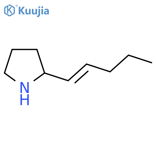 2-(pent-1-en-1-yl)pyrrolidine structure