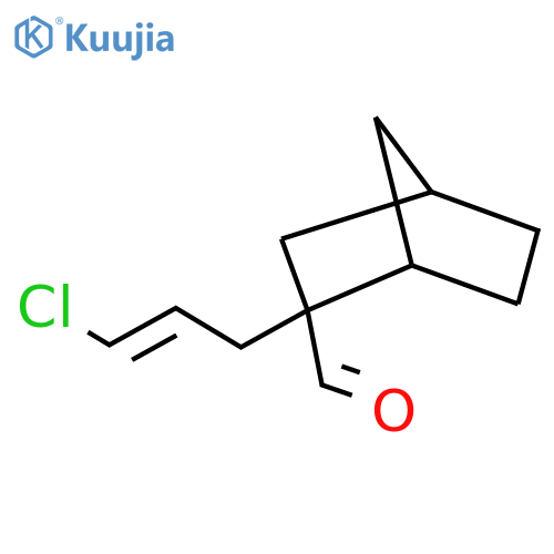 2-(3-chloroprop-2-en-1-yl)bicyclo2.2.1heptane-2-carbaldehyde structure