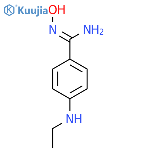 4-(ethylamino)-N-hydroxybenzene-1-carboximidamide structure