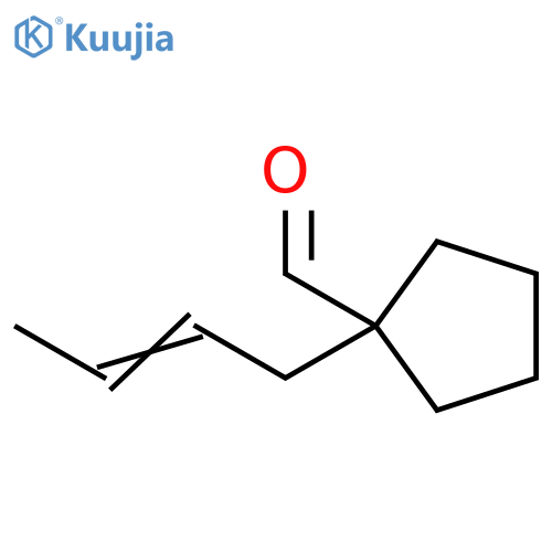 Cyclopentanecarboxaldehyde, 1-(2-buten-1-yl)- structure