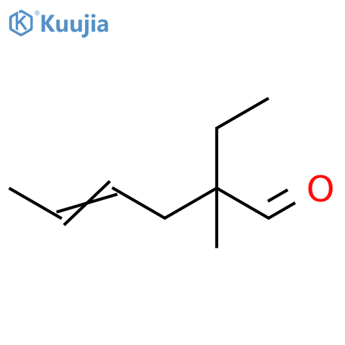 4-Hexenal, 2-ethyl-2-methyl- structure