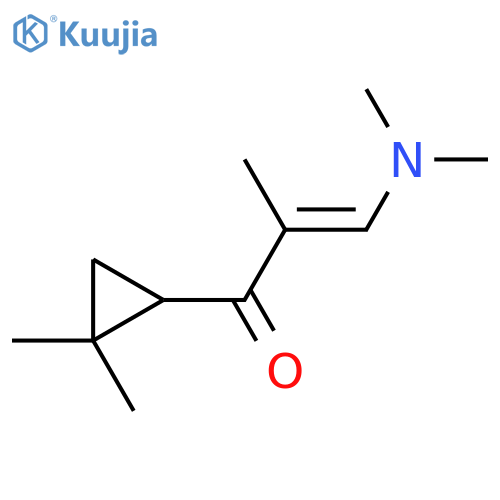 3-(dimethylamino)-1-(2,2-dimethylcyclopropyl)-2-methylprop-2-en-1-one structure