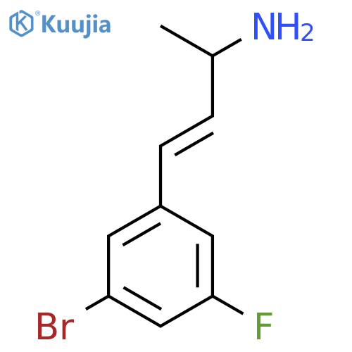 4-(3-bromo-5-fluorophenyl)but-3-en-2-amine structure