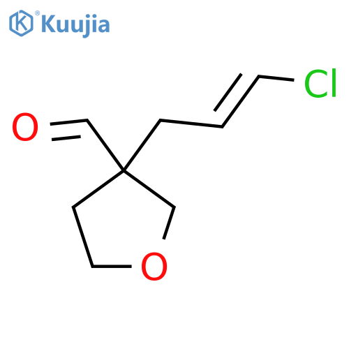 3-(3-chloroprop-2-en-1-yl)oxolane-3-carbaldehyde structure