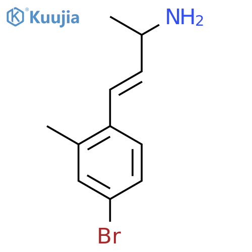 4-(4-bromo-2-methylphenyl)but-3-en-2-amine structure