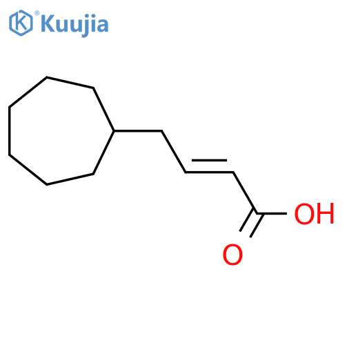 (2E)-4-cycloheptylbut-2-enoic acid structure