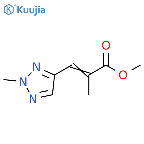 methyl 2-methyl-3-(2-methyl-2H-1,2,3-triazol-4-yl)prop-2-enoate structure