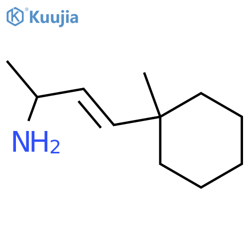 4-(1-methylcyclohexyl)but-3-en-2-amine structure