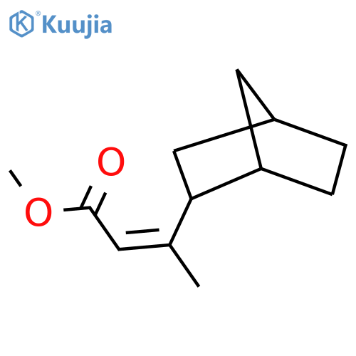 methyl (2Z)-3-{bicyclo2.2.1heptan-2-yl}but-2-enoate structure