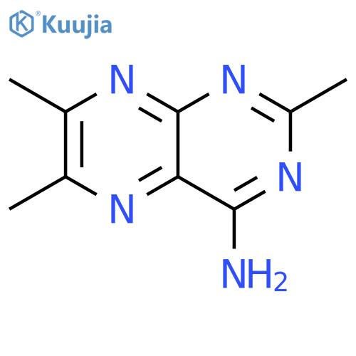 4-Pteridinamine,2,6,7-trimethyl- structure