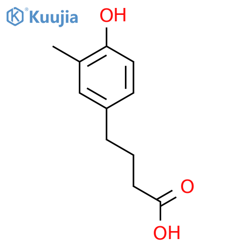 4-(4-Hydroxy-3-methylphenyl)butanoic acid structure