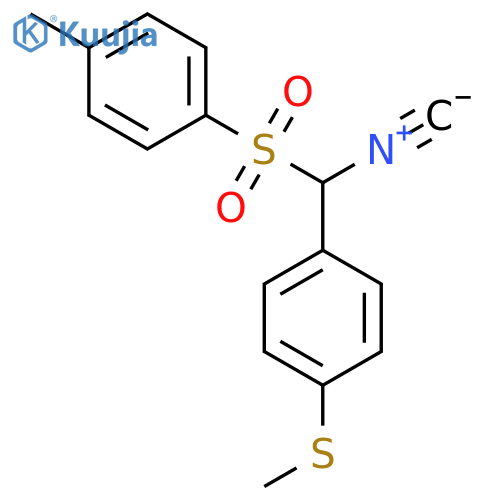 Benzene, 1-[isocyano[(4-methylphenyl)sulfonyl]methyl]-4-(methylthio)- structure