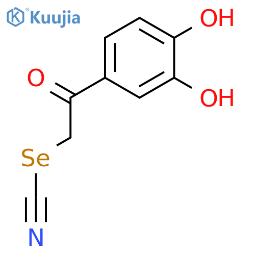 Selenocyanic acid, 2-(3,4-dihydroxyphenyl)-2-oxoethyl ester structure