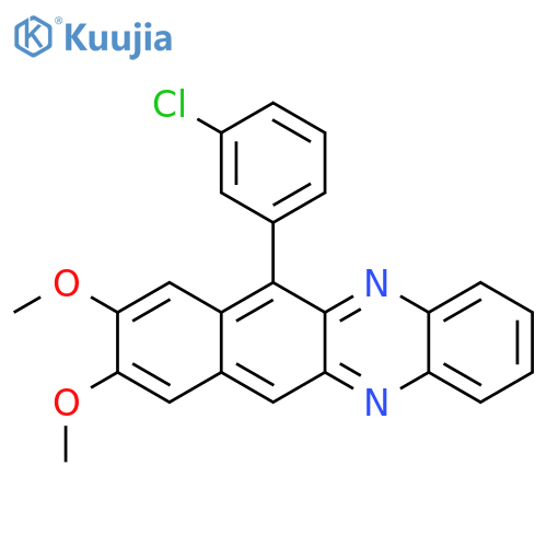 Benzo[b]phenazine, 6-(3-chlorophenyl)-8,9-dimethoxy- structure