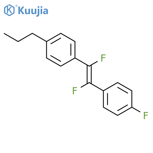 Benzene, 1-[(1E)-1,2-difluoro-2-(4-fluorophenyl)ethenyl]-4-propyl- structure