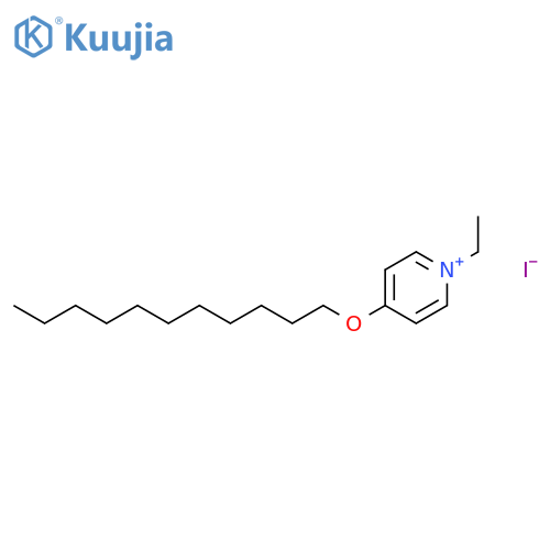 Pyridinium, 1-ethyl-4-(undecyloxy)-, iodide structure
