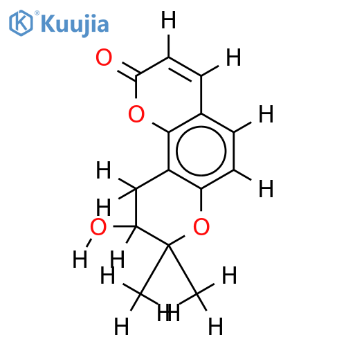 (+-)-3'-Hydroxy-3',4'-dihydro-seselin structure