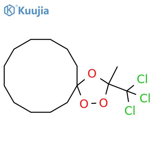 1,2,4-Trioxaspiro[4.11]hexadecane, 3-methyl-3-(trichloromethyl)- structure