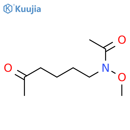 Acetamide,N-methoxy-N-(5-oxohexyl)- structure