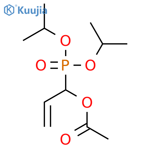 Phosphonic acid, [1-(acetyloxy)-2-propenyl]-, bis(1-methylethyl) ester structure
