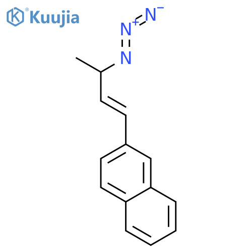 Naphthalene, 2-[(1E,3R)-3-azido-1-buten-1-yl]- structure
