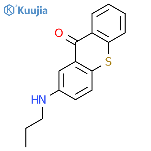 9H-Thioxanthen-9-one, 2-(propylamino)- structure