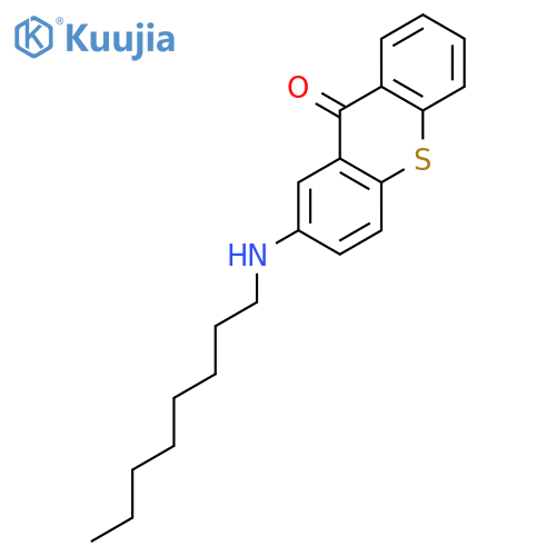 9H-Thioxanthen-9-one, 2-(octylamino)- structure