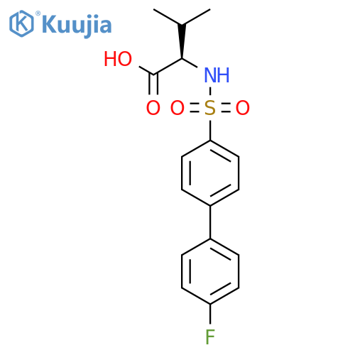 D-Valine, N-[(4'-fluoro[1,1'-biphenyl]-4-yl)sulfonyl]- structure