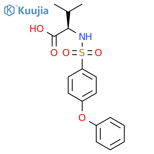D-Valine, N-[(4-phenoxyphenyl)sulfonyl]- structure