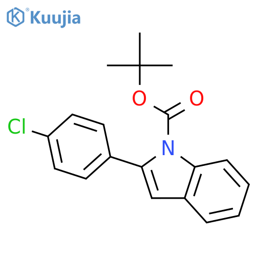 1H-Indole-1-carboxylic acid, 2-(4-chlorophenyl)-, 1,1-dimethylethyl ester structure