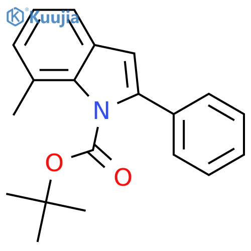 1H-Indole-1-carboxylic acid, 7-methyl-2-phenyl-, 1,1-dimethylethyl ester structure