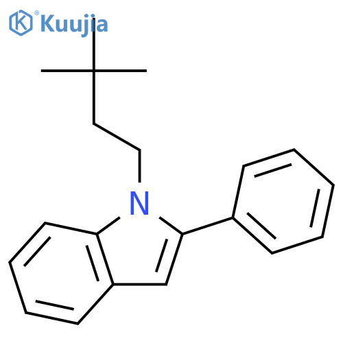 1H-Indole, 1-(3,3-dimethylbutyl)-2-phenyl- structure