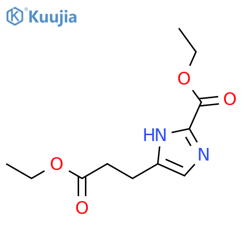 1H-Imidazole-4-propanoic acid, 2-(ethoxycarbonyl)-, ethyl ester structure