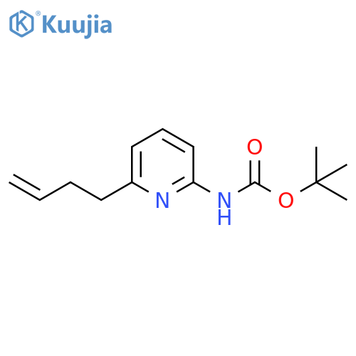 Carbamic acid, [6-(3-butenyl)-2-pyridinyl]-, 1,1-dimethylethyl ester (9CI) structure