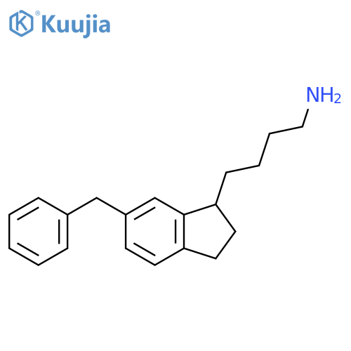 1H-Indene-1-butanamine, 2,3-dihydro-6-(phenylmethyl)- structure