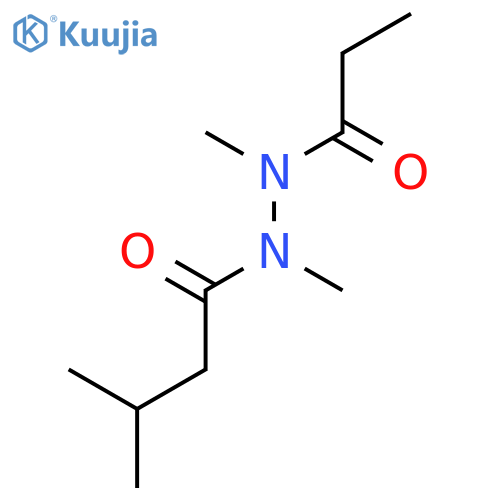 Butanoic acid, 3-methyl-, 1,2-dimethyl-2-(1-oxopropyl)hydrazide structure