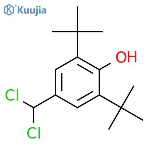 Phenol, 4-(dichloromethyl)-2,6-bis(1,1-dimethylethyl)- structure