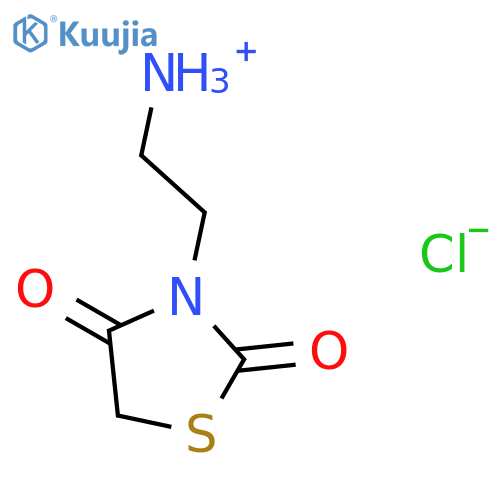 3-(2-Aminoethyl)-1,3-thiazolidine-2,4-dione Hydrochloride structure
