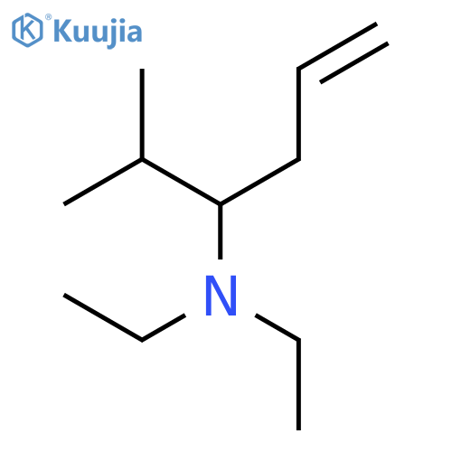 5-Hexen-3-amine, N,N-diethyl-2-methyl- structure