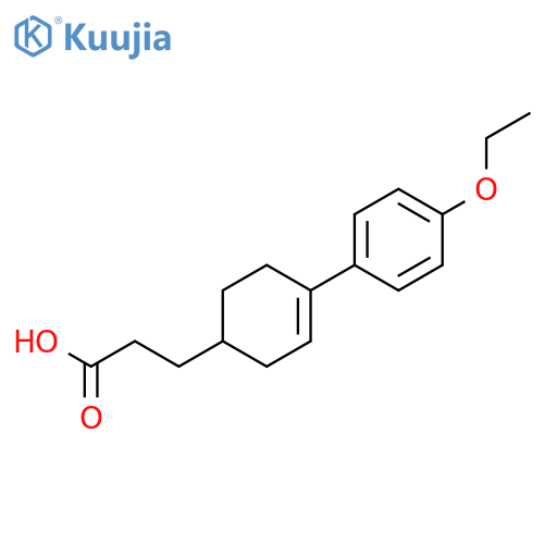 3-Cyclohexene-1-propanoic acid, 4-(4-ethoxyphenyl)- structure
