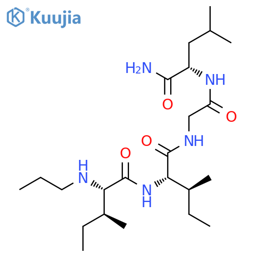 N-Propyl-L-isoleucyl-L-isoleucylglycyl-L-leucinamide structure