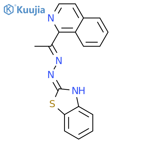 2(3H)-Benzothiazolone, [1-(1-isoquinolinyl)ethylidene]hydrazone, (Z)- structure