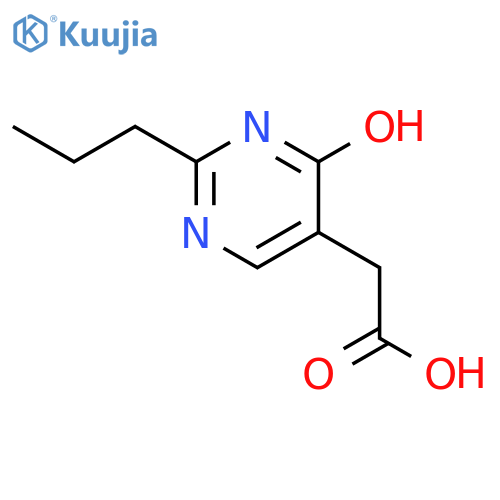5-Pyrimidineaceticacid, 3,4-dihydro-4-oxo-2-propyl- structure