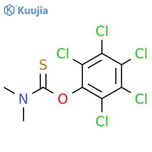 Carbamothioic acid, dimethyl-, O-(pentachlorophenyl) ester structure