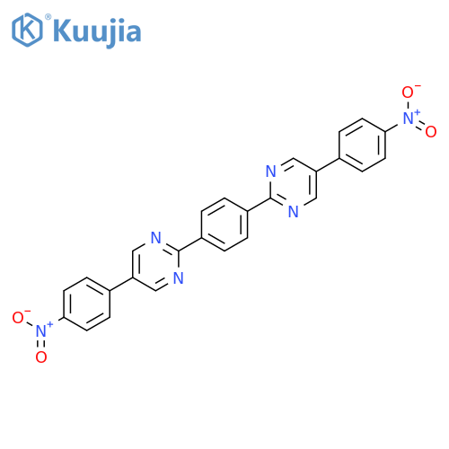 Pyrimidine, 2,2'-(1,4-phenylene)bis[5-(4-nitrophenyl)- structure