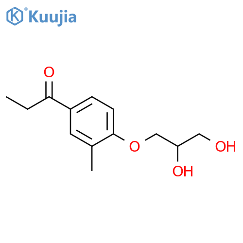 1-Propanone,1-[4-(2,3-dihydroxypropoxy)-3-methylphenyl]- structure